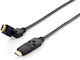 Equip HDMI 1.4 Високоскоростен 1080p 120Hz Кабел HDMI Мъжки - HDMI Мъжки 3м Черен