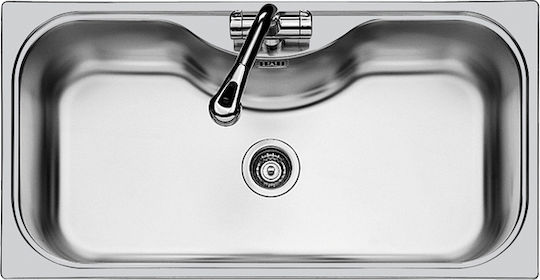 Foster Uragano Drop-In Inox Μ97xΠ50cm Argintiu