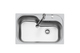 Foster 1579 Drop-In Sink Inox Satin W79xD50cm Silver