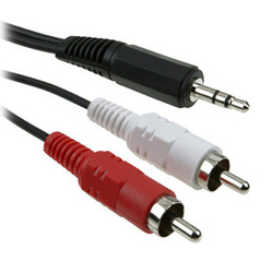 V7 3.5mm Jack Audio Cable 3.5mm Male - RCA Male Black 1.5m V7E235MM2RCA1.5M V7 3.5mm Jack Audio Cable 3.5mm Male - RCA Male Black 1.5m V7E235MM2RCA1.5M