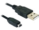 DeLock USB Cable mini USB-B male - USB-A male 1.5m (82208)