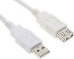 LogiLink CU0010 USB 2.0 USB-A мъжки към USB-A женски Сив 2m