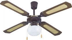 Primo PRCF-80276 105cm Ceiling Fan With Brown Light Fixture Primo PRCF-80276 105cm Ceiling Fan With Brown Light Fixture