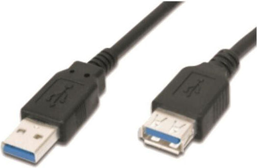 M-Cab USB 3.0 Cablu USB-A - USB-A female Negru 1.8m 7001167