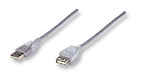 Manhattan 4.5m USB 2.0 Cable A-Male Silver (340502)