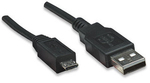 Manhattan 0.5m USB 2.0 Cable A-Male to B-Male (325677)