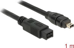 DeLock Firewire Cable 9-pin male - 4-pin male 1m