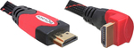 DeLock HDMI 2.0 Winkel (90°) Kabel HDMI-Stecker - HDMI-Stecker 2m Schwarz