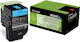 Lexmark 80C2HC0 Original Toner Laser Printer Cyan High Yield Extra High Yield 3000 Pages