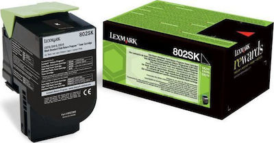 Lexmark 802SK Toner Kit tambur imprimantă laser Negru Program de returnare 2500 Pagini printate (80C2SK0)