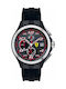 Ferrari Battery Chronograph Watch with Rubber Strap Black