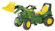 Buldozer pentru copii John Deere cu pedale cu Pedale Verde