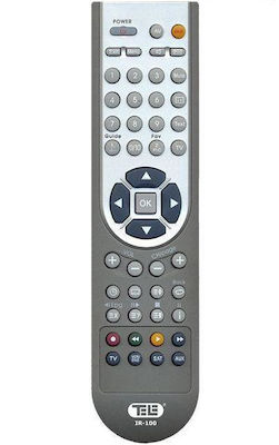 Tele Universal Remote Control IR-100 for CD-DVD Players , Τηλεοράσεις and Ψηφιακούς Δέκτες