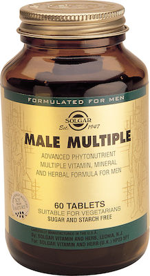 Solgar Male Multiple Advanced Phytonutrient Vitamină pentru Energie 60 file