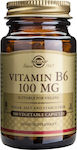 Solgar Vitamin B6 100mg 100 φυτικές κάψουλες