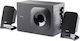 Edifier M1370BT Безжични компютърни тонколони Компютърни тонколони 2.1 с Bluetooth и мощност 34W в Черен цвят