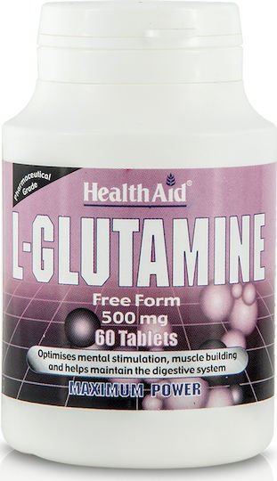 Health Aid L-Glutamine 60 Ταμπλέτες Unflavoured