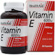 Health Aid Vitamin E Βιταμίνη για τo Δέρμα & Αντιοξειδωτική δράση 600iu 402mg 60 x 1 κάψουλες
