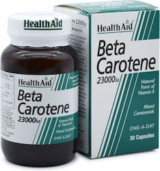 Health Aid Beta Carotene Βιταμίνη για τo Δέρμα 23000iu Πορτοκάλι 30 κάψουλες