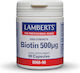 Lamberts Biotin Βιταμίνη για τα Μαλλιά, τo Δέρμα & τα Νύχια 500mcg 90 κάψουλες