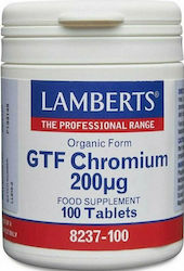 Lamberts Chromium GTF 200mcg 100 ταμπλέτες