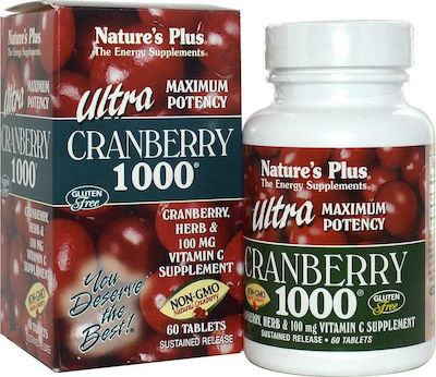 Nature's Plus Ultra Cranberry 60 ταμπλέτες