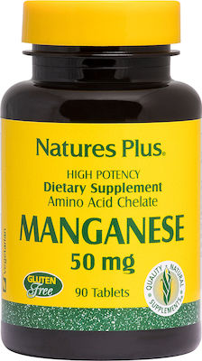 Nature's Plus Manganese 50mg 90 file