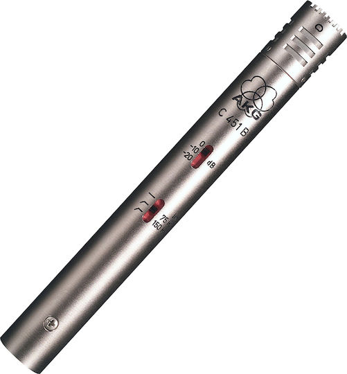 AKG C451 B Πυκνωτικό Μικρόφωνο XLR Shock Mounted για Studio σε Ασημί Χρώμα