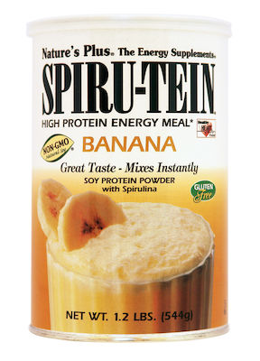 Nature's Plus Spiru-Tein High-Protein Energy Meal Gluten Free with Flavor Banana 544gr