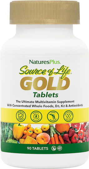 Nature's Plus Source Of Life Gold Multivitamine 90 Comprimate