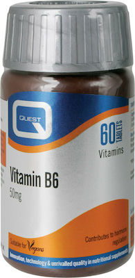 Quest Vitamin B6 Vitamin für die Gesundheit des Nervensystems 50mg 60 Registerkarten