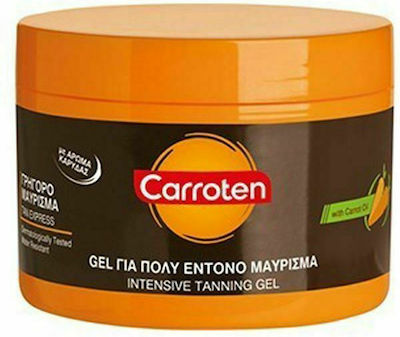 Carroten Intensive Tanning Gel Carrot Oil Αδιάβροχο Gel Μαυρίσματος για το Σώμα με Χρώμα 150ml