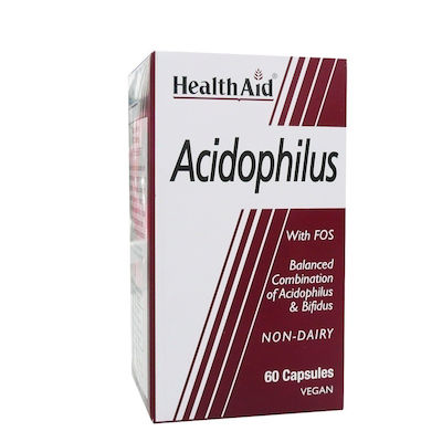 Health Aid Acidophilus with FOS with Probiotics and Prebiotics 60 caps