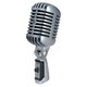 Shure Dynamic XLR Microphone 55SH Series II Shock Mounted/Clip On for Voice In Silver Colour