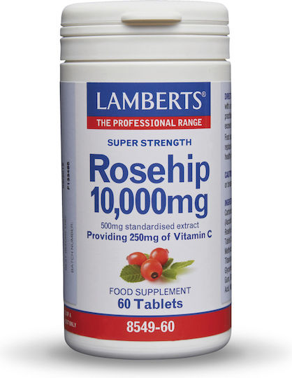 Lamberts Rosehip Vitamin für Stärkung des Immunsystems, die Haut & Antioxidative Wirkung 10000mg 60 Tabletten