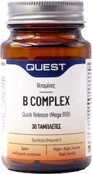 Quest Mega B-100 Timed Release B Complex 30 Ταμ...