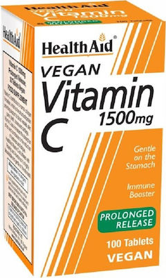 Health Aid Vitamin C Bioflavonoids 1500mg 30 tabs Vitamina pentru Energie & Întărirea Sistemului Imunitar 1500mg 30 file