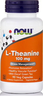 Now Foods L-Theanine 100mg 90 φυτικές κάψουλες