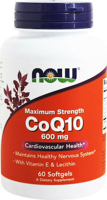 Now Foods CoQ10 600mg 60 μαλακές κάψουλες