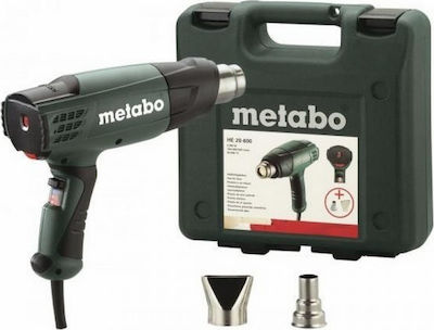 Metabo HE20-600 Πιστόλι Θερμού Αέρα 2000W με Ρύθμιση Θερμοκρασίας εως και 600°C