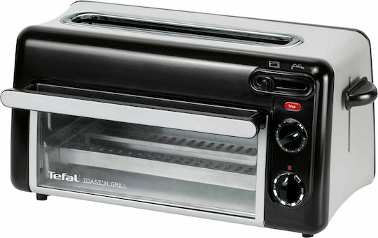 Tefal Toast n Grill Тостер Двуместна 1300W Черен