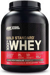 Optimum Nutrition Gold Standard 100% Whey Proteină din Zer Fără gluten cu Aromă de Ciocolată dublă bogată 2.27kg