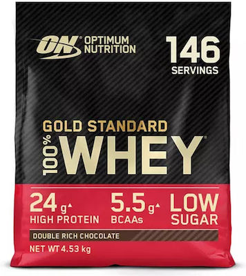 Optimum Nutrition Gold Standard 100% Whey Πρωτεΐνη Ορού Γάλακτος με Γεύση Double Rich Chocolate 4.545kg