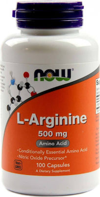 Now Foods L-Arginine 500mg 100 κάψουλες
