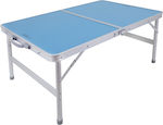 Escape Aluminum Foldable Table for Camping in Case 90x60x70cm Blue