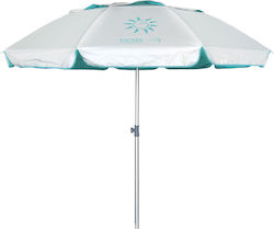 Escape Umbrelă de plajă Aluminiu de diametru 2.20m cu protecție UV și aerisire Albastră