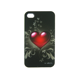 Volte-Tel Faceplate Red Heart Black (iPhone 4/4S)