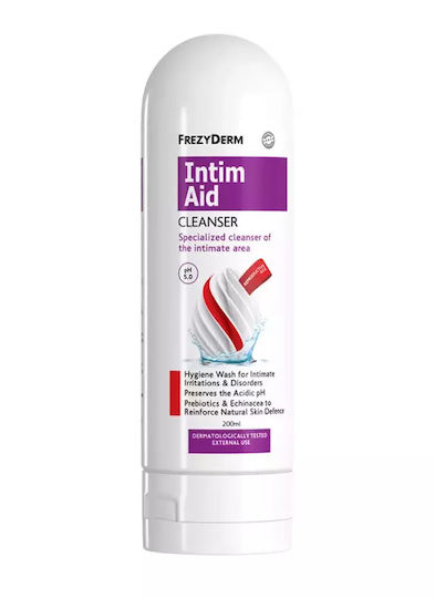 Frezyderm Intim Aid pH 5 Lichid pentru Curățarea Delicată a Zonei Intime 200ml