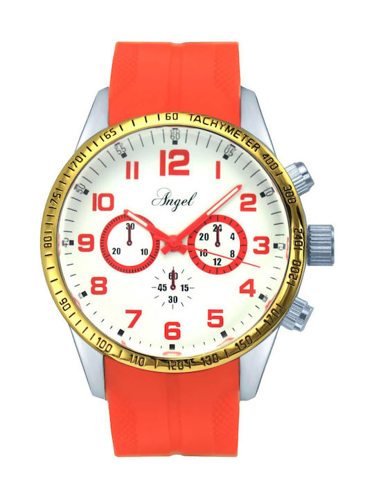 Watch with Red Rubber Strap AR.9086.R