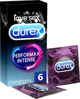 Durex Performax Intense Ribbed Condoms 6pcs